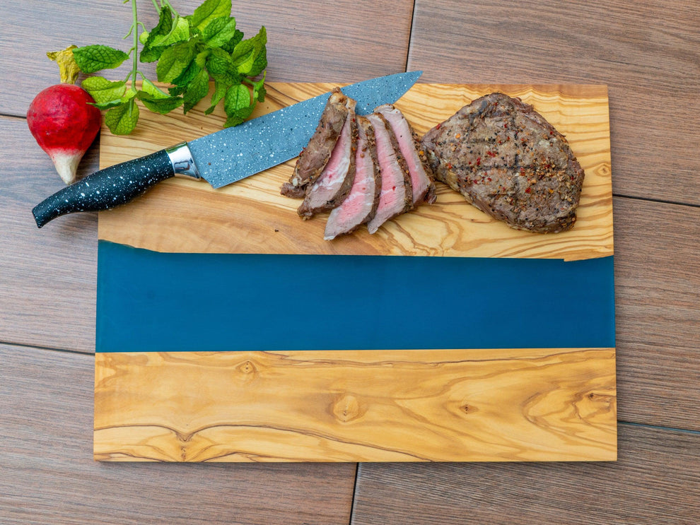 Olive Wood & Resin Cutting Board