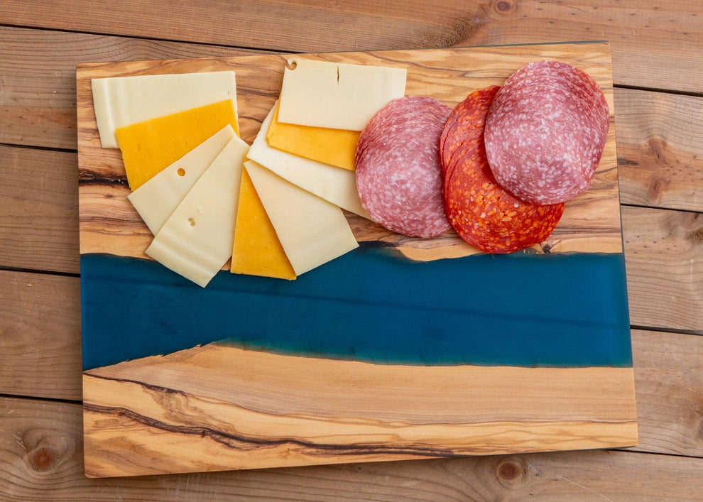 Olive Wood & Resin Cutting Board