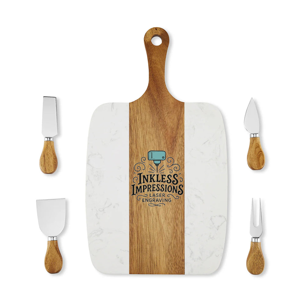 Marble Serving Board Set - Engraved