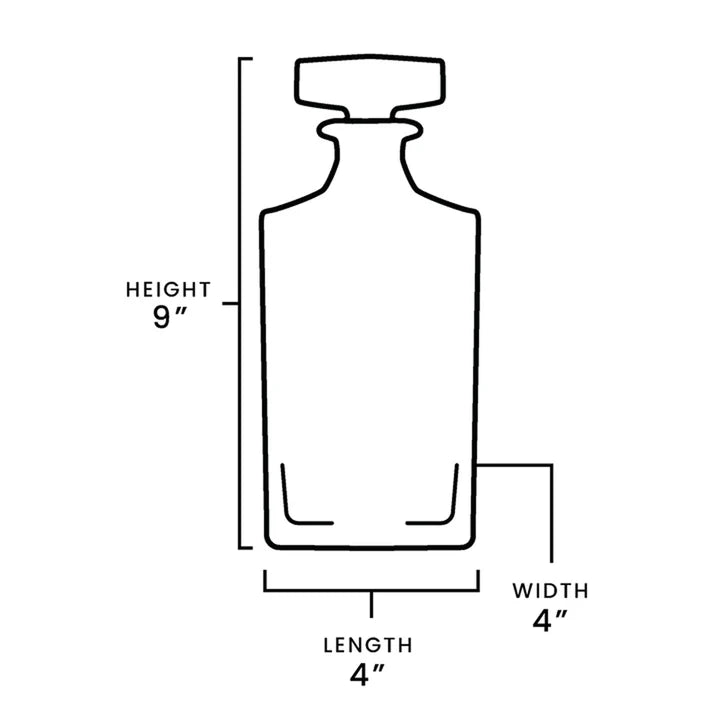 Whiskey Decanter - Square - 750mL